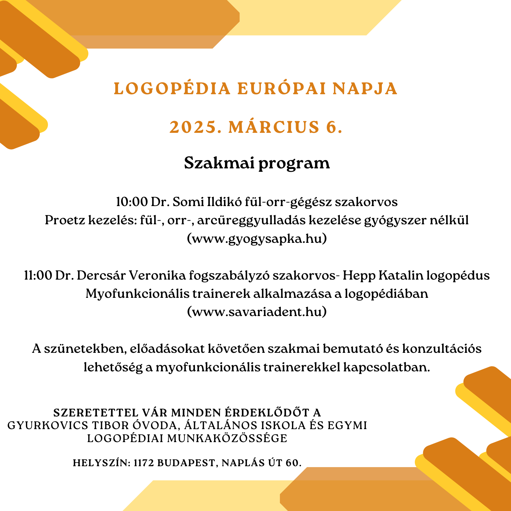 LOGOPÉDIA EURÓPAI NAPJA - 2